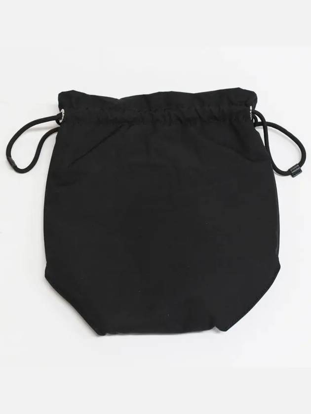 Logo Plaque Drawstring Bucket Bag Black - VIVIENNE WESTWOOD - BALAAN 6