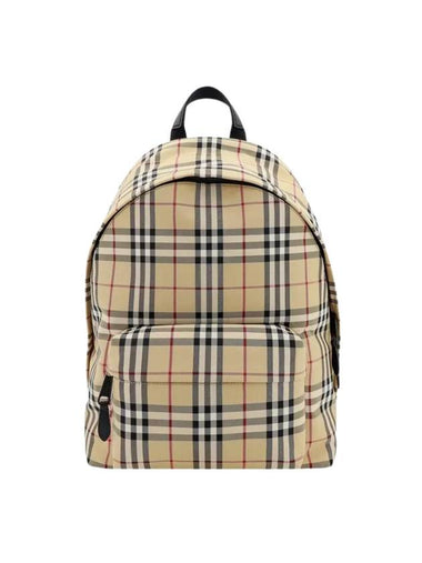 Vintage Check Motif Nylon Backpack Beige - BURBERRY - BALAAN 1