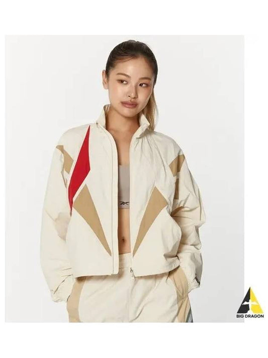 Vector flash crop windbreaker female beige - REEBOK - BALAAN 1