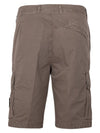 Logo Cotton Slim Cargo Shorts Dove Grey - STONE ISLAND - BALAAN 4