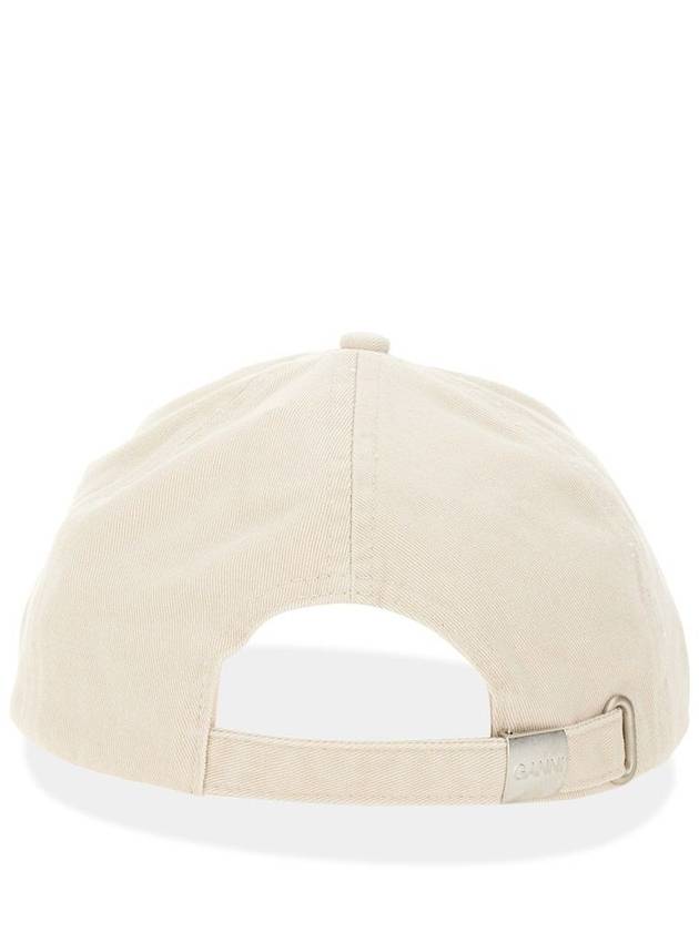 Embroidered Logo Ball Cap Ivory - GANNI - BALAAN 6