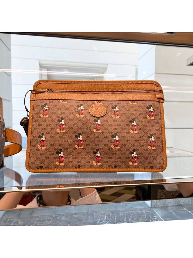 Disney Mickey Mouse Clutch Brown - GUCCI - BALAAN 3