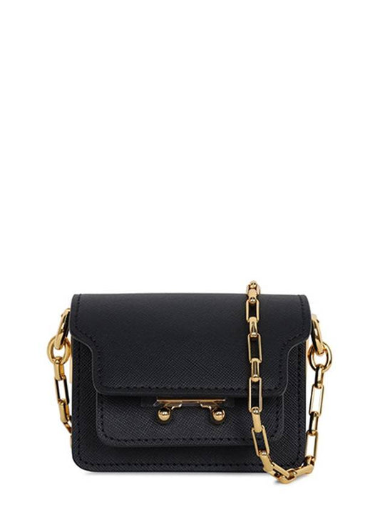 Trunk Nano Chain Crossbody Bag Black - MARNI - BALAAN 2