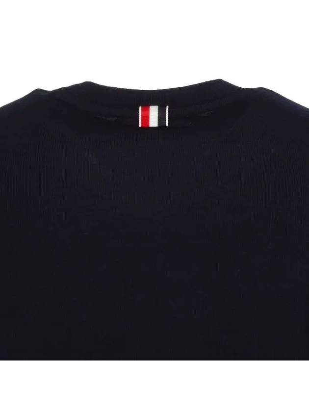 Wool Jersey 4-Bar Long Sleeve T-Shirt Navy - THOM BROWNE - BALAAN 11