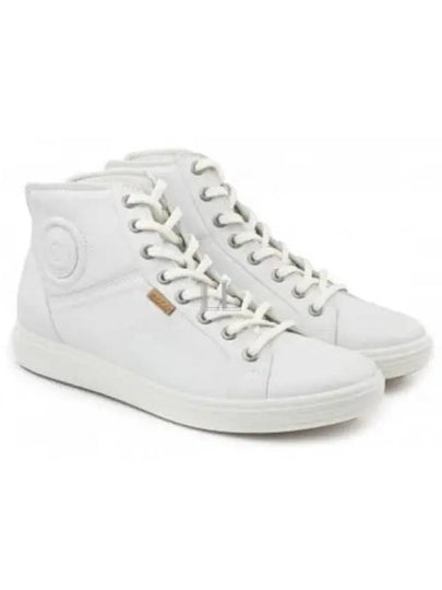 Soft 7 High Top Sneakers White - ECCO - BALAAN 2