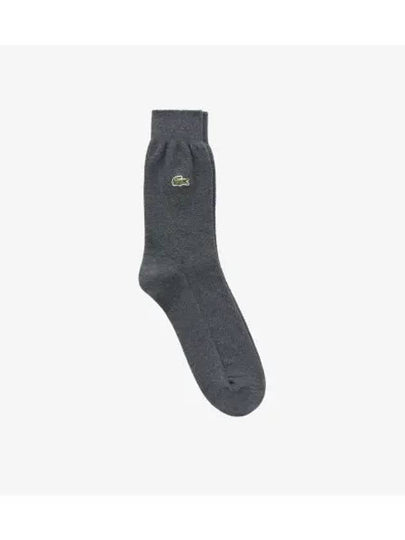 Men s Basic Pique Texture Gentleman Socks Charcoal Gray - LACOSTE - BALAAN 2