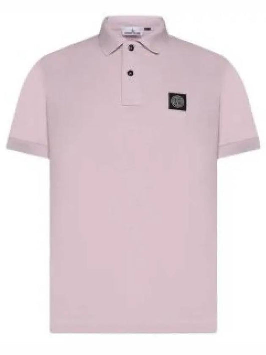 Pique Stretch Cotton Short Sleeve Polo Shirt Pink - STONE ISLAND - BALAAN 2