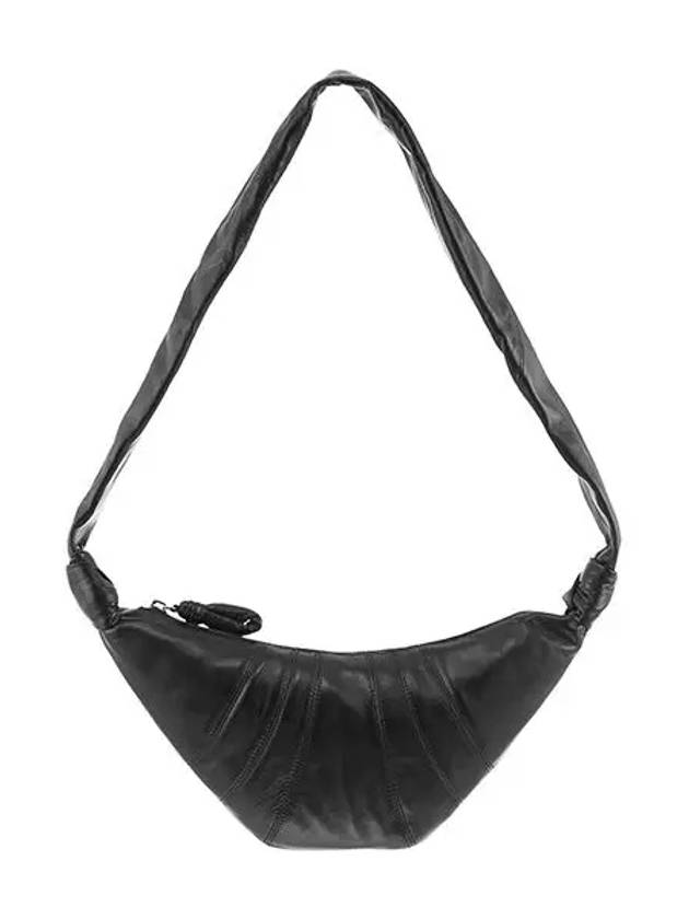 Croissant Small Nappa Leather Cross Bag Black - LEMAIRE - BALAAN 3