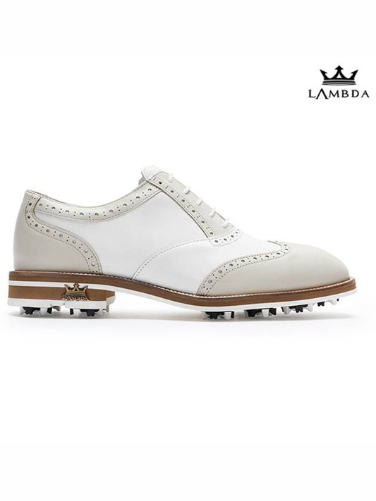 Golf Shoes Don Juan Beige White - LAMBDA - BALAAN 1