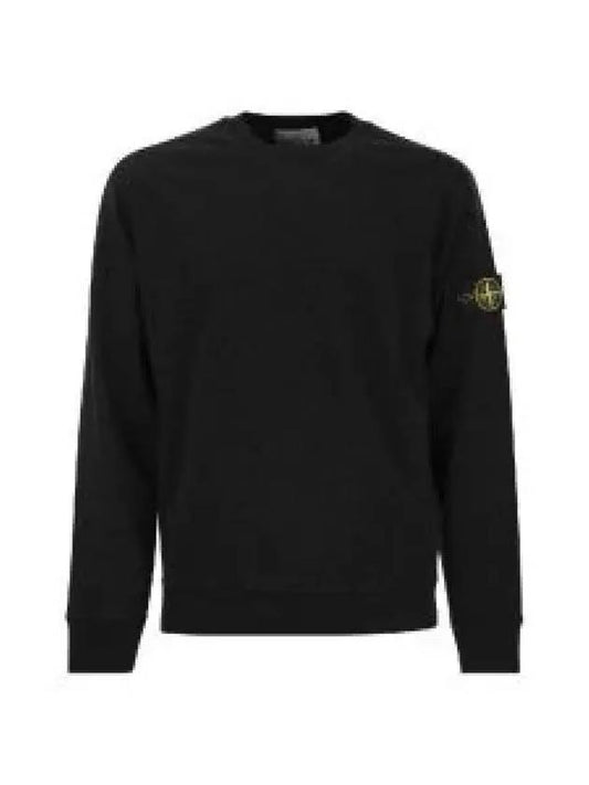 Garment Dyed Malfile Crewneck Sweatshirt Black - STONE ISLAND - BALAAN 2