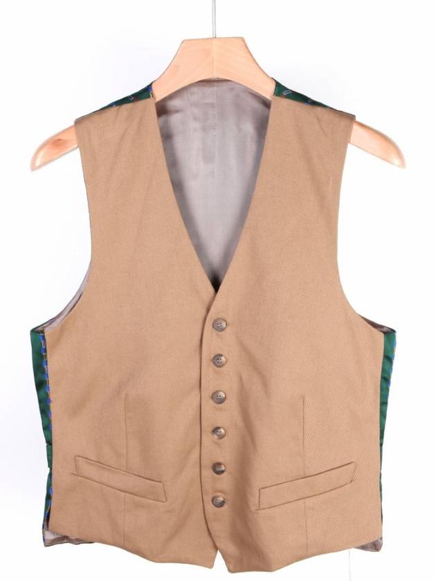 Back patch cotton vest beige DES11 2TASCHE EOC - FORTELA - BALAAN 1