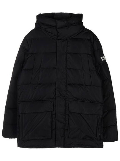 Men's Bixio Logo Hooded Quilted Padding Black - DUVETICA - BALAAN 2