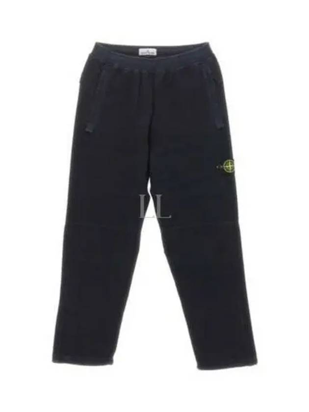 Garment Dyed Wappen Patch Jogger Pants Navy - STONE ISLAND - BALAAN 2