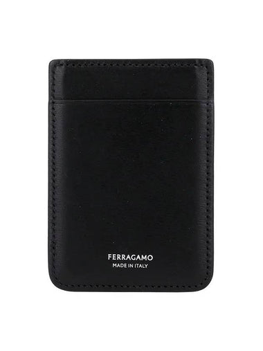 Logo Credit Card Wallet Black - SALVATORE FERRAGAMO - BALAAN 1