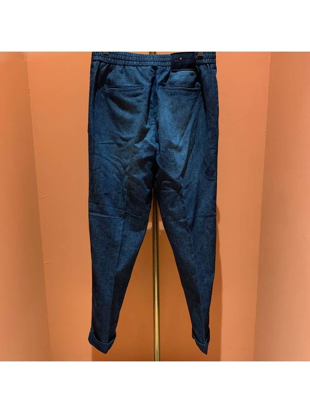 Side Pocket Banding Straight Pants Blue - KITON - BALAAN 5