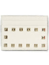 Rockstud Calfskin Card Holder Ivory - VALENTINO - BALAAN 2