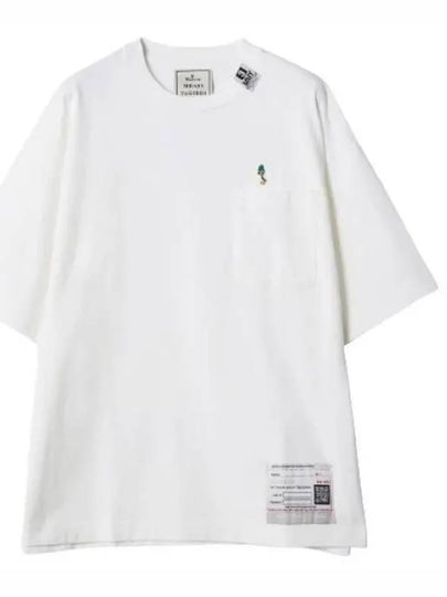 Embroidery Duck Short Sleeve T-Shirt White - MIHARA YASUHIRO - BALAAN 2