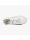 Medalist Leather Metal Silver Tab Low Top Sneakers White - AUTRY - BALAAN 6