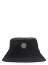 Logo Patch Bucket Hat Black - STONE ISLAND - BALAAN 2