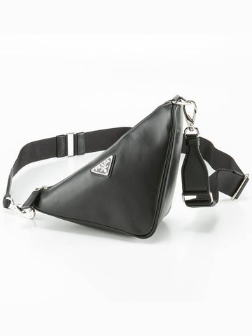 triangle leather bag - PRADA - BALAAN 1