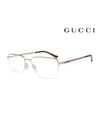 Glasses Frame GG0834O 001 Semi-Rimless Metal Men Women Glasses - GUCCI - BALAAN.