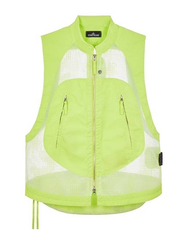 Shadow Project Distorted Ripstop Organza TC Vest Pistachio Green - STONE ISLAND - BALAAN 7