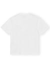 Relaxed Power of Sun Cotton Short Sleeve T-Shirt White B0481010388 - GANNI - BALAAN 4