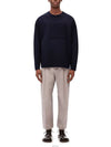 Debossed Anagram Wool Knit Top Navy - LOEWE - BALAAN 5