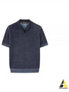 Wabi Polo Knit Top Navy - LORO PIANA - BALAAN 2