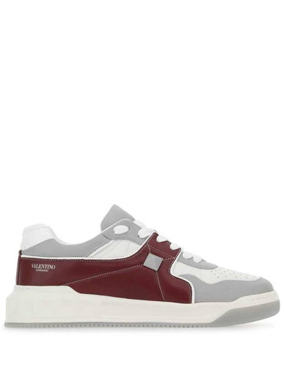 one-stud nappa leather low-top sneakers - VALENTINO - BALAAN 2