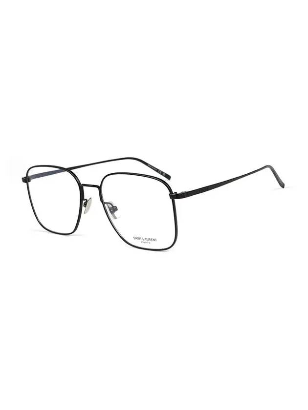 Eyewear Square Metal Eyeglasses Black - SAINT LAURENT - BALAAN 4