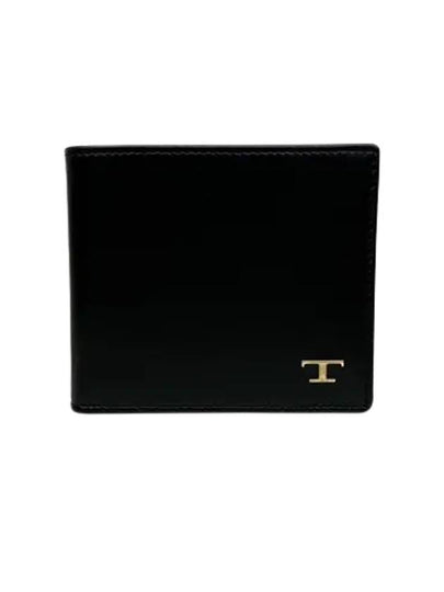 Leather Billfold Half Wallet Black - TOD'S - BALAAN 2