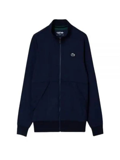 Sports Classic Fit Stretch Sweat Zip-Up Jacket Blue - LACOSTE - BALAAN 2