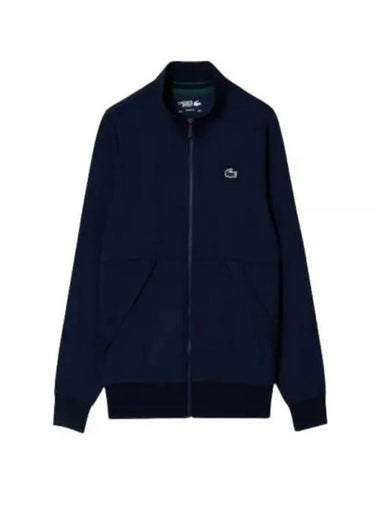 Sports Classic Fit Stretch Sweat Zip-Up Jacket Blue - LACOSTE - BALAAN 1