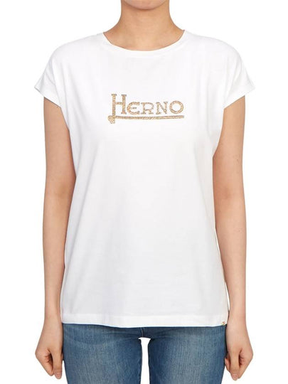 Short Sleeve T-Shirt JG000211D52009 1080 White - HERNO - BALAAN 2