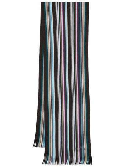 Multicolour Stripe Scarf Grey - PAUL SMITH - BALAAN 2