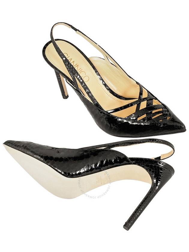 Giannico Ladies Black Amelia 110mm Heeled Pumps, Brand Size 36 ( US Size 6 ) - GIANNICO - BALAAN 2