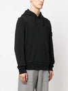 Wappen Patch Classic Fleece Hoodie Black - STONE ISLAND - BALAAN 5