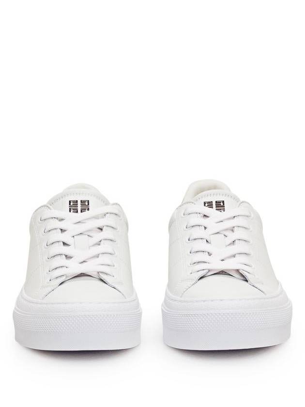 G4 Logo Leather Low Top Sneakers White - GIVENCHY - BALAAN 3