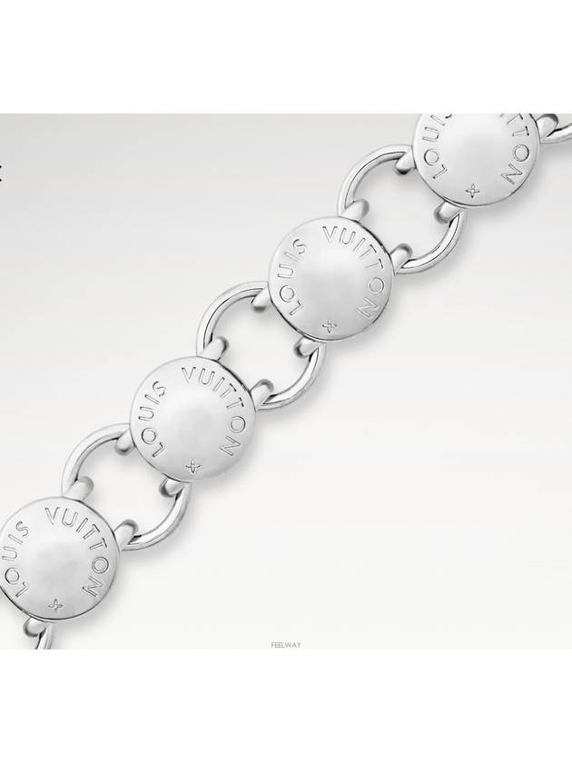 LV Studs Bracelet Silver - LOUIS VUITTON - BALAAN 3