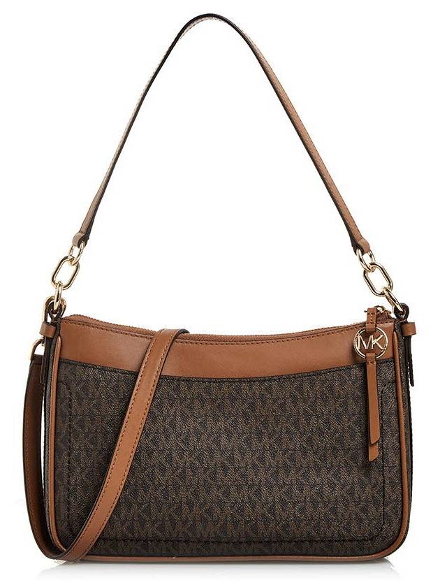 Jet Set Medium Logo Shoulder Bag Brown - MICHAEL KORS - BALAAN 4