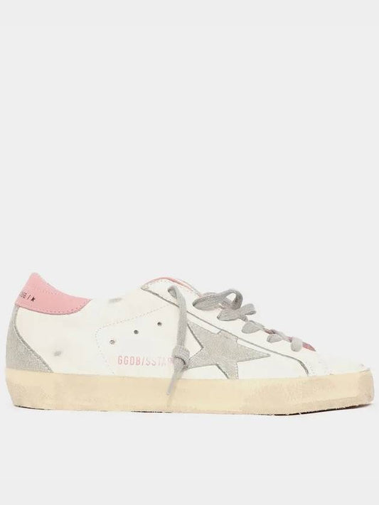 Superstar White Pink Heel Tab Sneakers - GOLDEN GOOSE - BALAAN 2