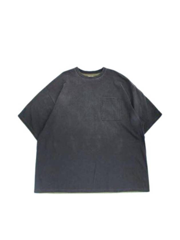 Capital Cotton Sheeting Two Tone Big Pocket Bone T Shirt Black Khaki EK1446SC - KAPITAL - BALAAN 2