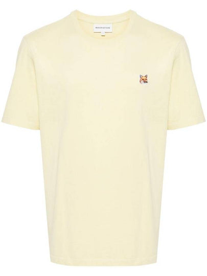 Fox Head Patch Classic Short Sleeve T-Shirt Yellow - MAISON KITSUNE - BALAAN 2