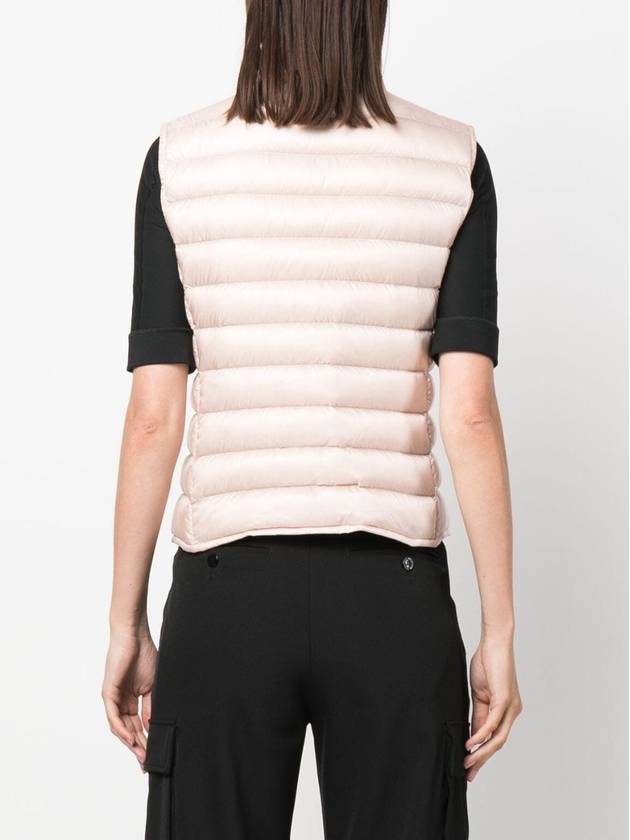 Liane Logo Patch Down Vest Light Pink - MONCLER - BALAAN 5