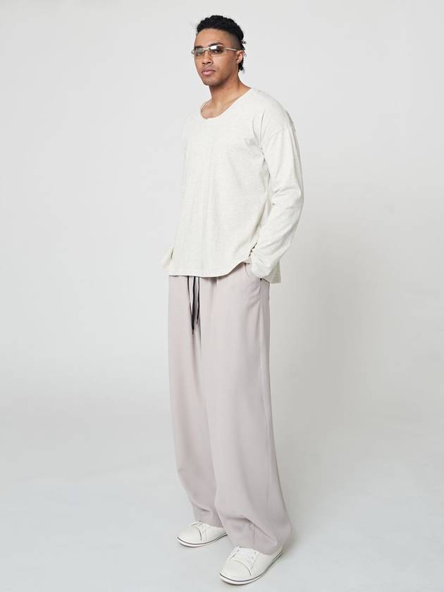 Soft Wide Pants Light Beige - ATHPLATFORM - BALAAN 4