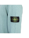 Logo Patch Crew Neck Cotton Nylon Knit Top Mint - STONE ISLAND - BALAAN 9