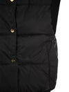 Asoft Water Repellent Padding Vest Black - MAX MARA - BALAAN 5