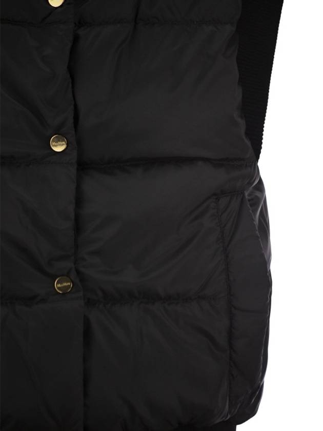 Asoft Water Repellent Padding Vest Black - MAX MARA - BALAAN 5