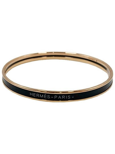 Women's Uni Bangle Bracelet Black - HERMES - BALAAN 2